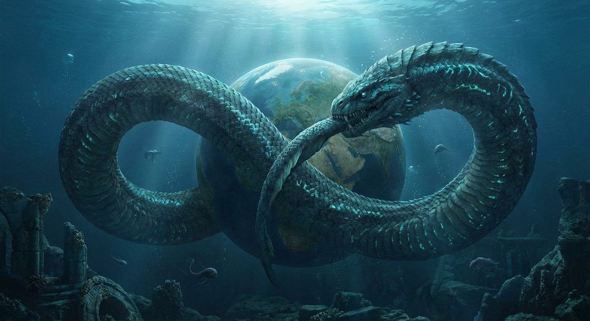 Die Midgardschlange Jörmungandr